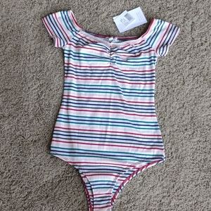 striped bodysuit